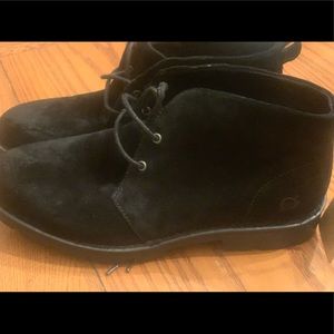 NWT born bootie black suede